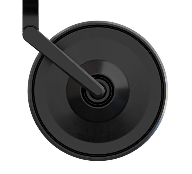 Bar End Mirror CIRCULA-S black matt with joint (ECE standard) - Click Image to Close