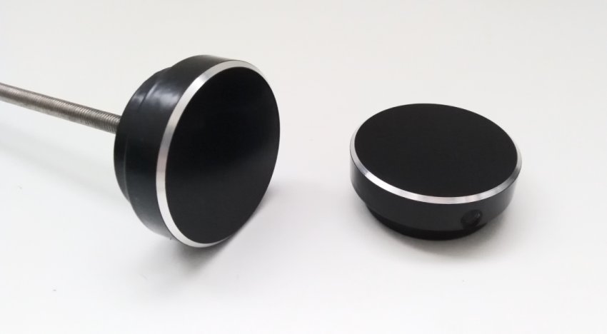 Cover Caps (with bevel) swingarm axle - Sportster S 1250 - Click Image to Close