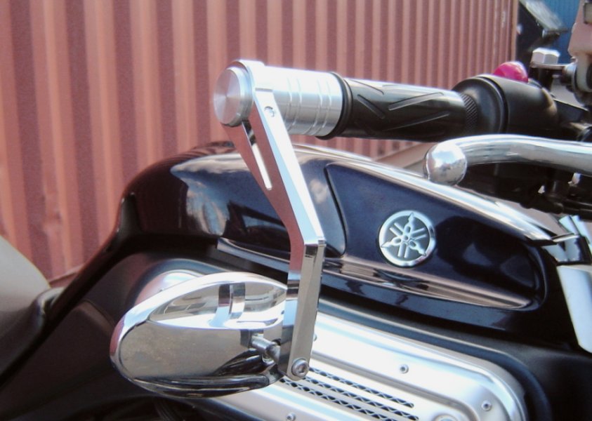 Bar End Weights (long) Type-7 for handlebar end mirrors - Click Image to Close