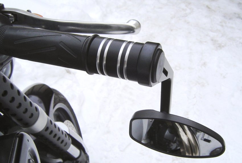 Bar End Weights (long) Type-7 for handlebar end mirrors - Click Image to Close
