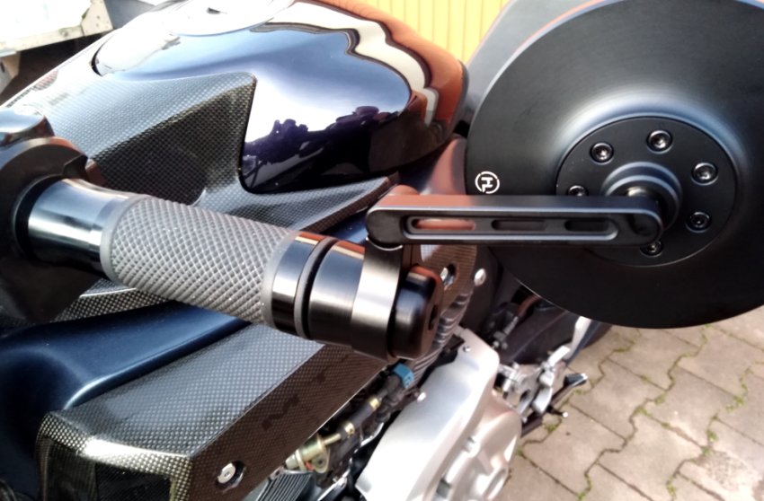 Bar End Weights Type-22 for handlebar end mirrors - Click Image to Close
