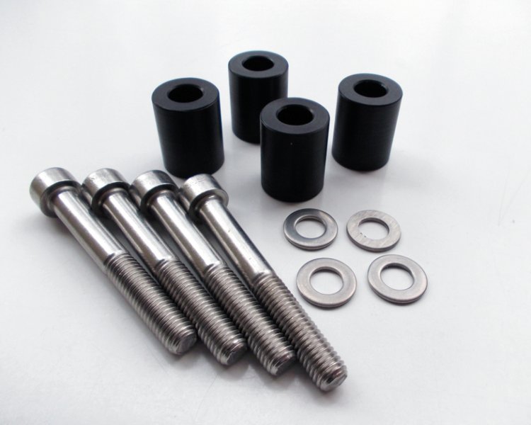 Sozius Fußrasten Tieferlegung Set - zum Schließen ins Bild klicken