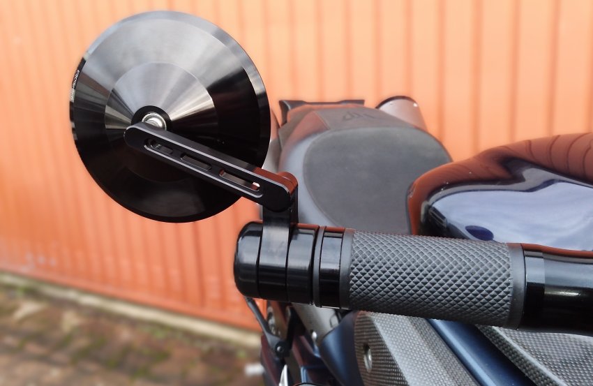 Bar End Mirror MONTANA 2 with joint (ECE standard) - Click Image to Close