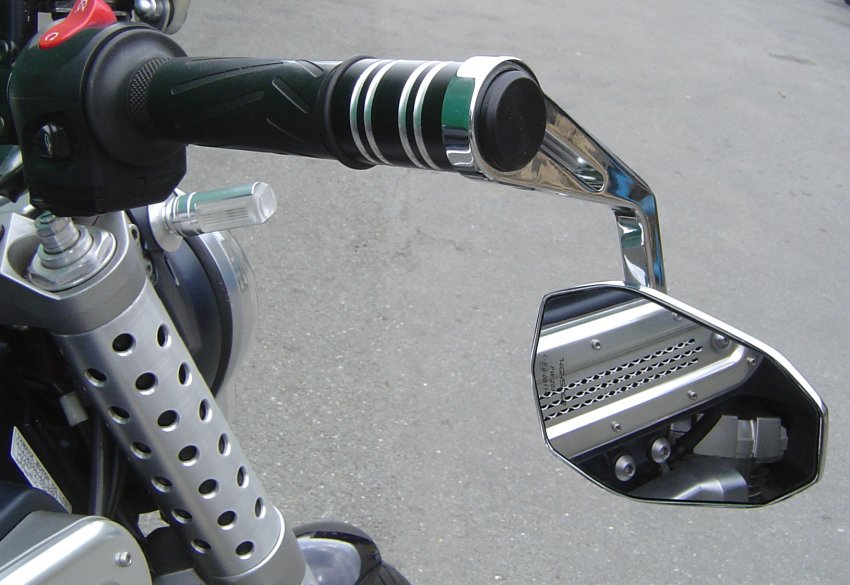 Bar End Mirror VICTORY chrome (ECE standard) - Click Image to Close