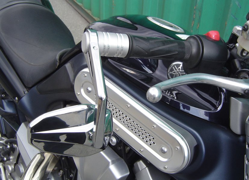 Bar End Mirror VICTORY chrome (ECE standard) - Click Image to Close